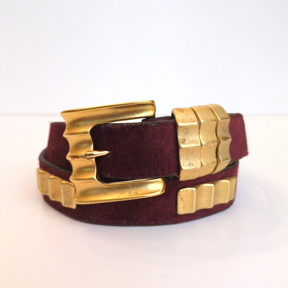 Vintage Wooden Belt Brown Tones Size Small-Medium Good Condition Brown Leather Vintage Belts for sale | eBay main image 2