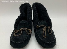 UGG Moccasins Black Solid Moccasin Shoes Women 7