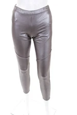 Josie by Natori Womens Platinum Faux Leggings Grey Size Extra Small 10866255