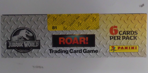 Full Box (24 Packets) Panini Jurassic World ROAR! Trading Cards Game. All Films - Picture 2 of 5