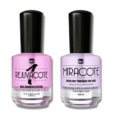 Rejuvacote 1 Nail Growth System – Base Coat + Miracote Quick Dry Top Coat Combo