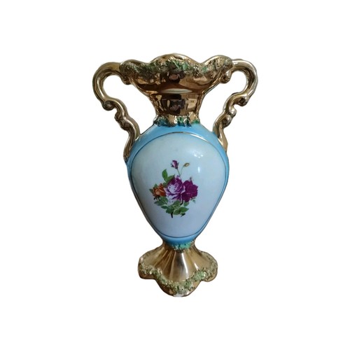ANTICO PREZIOSO VASO CERAMICA MAIOLICA SESTO FIORENTINO RAFFIGURANTE FIORI - Foto 3 di 6