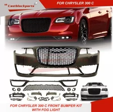 for 2015-2023 Chrysler New 300/C SRT Front Bumper Assembly Set with Fog Light