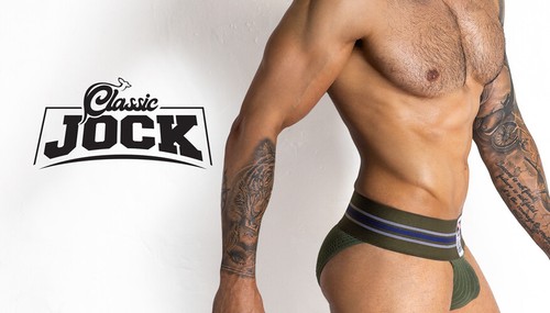 aussieBum Classic Jock Army Green Brief - Picture 2 of 10