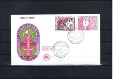 TIMBRE WALLIS ET FUTUNA FRANCE COLONIE FDC 1966 PA N°29/30 OBLITERE USED