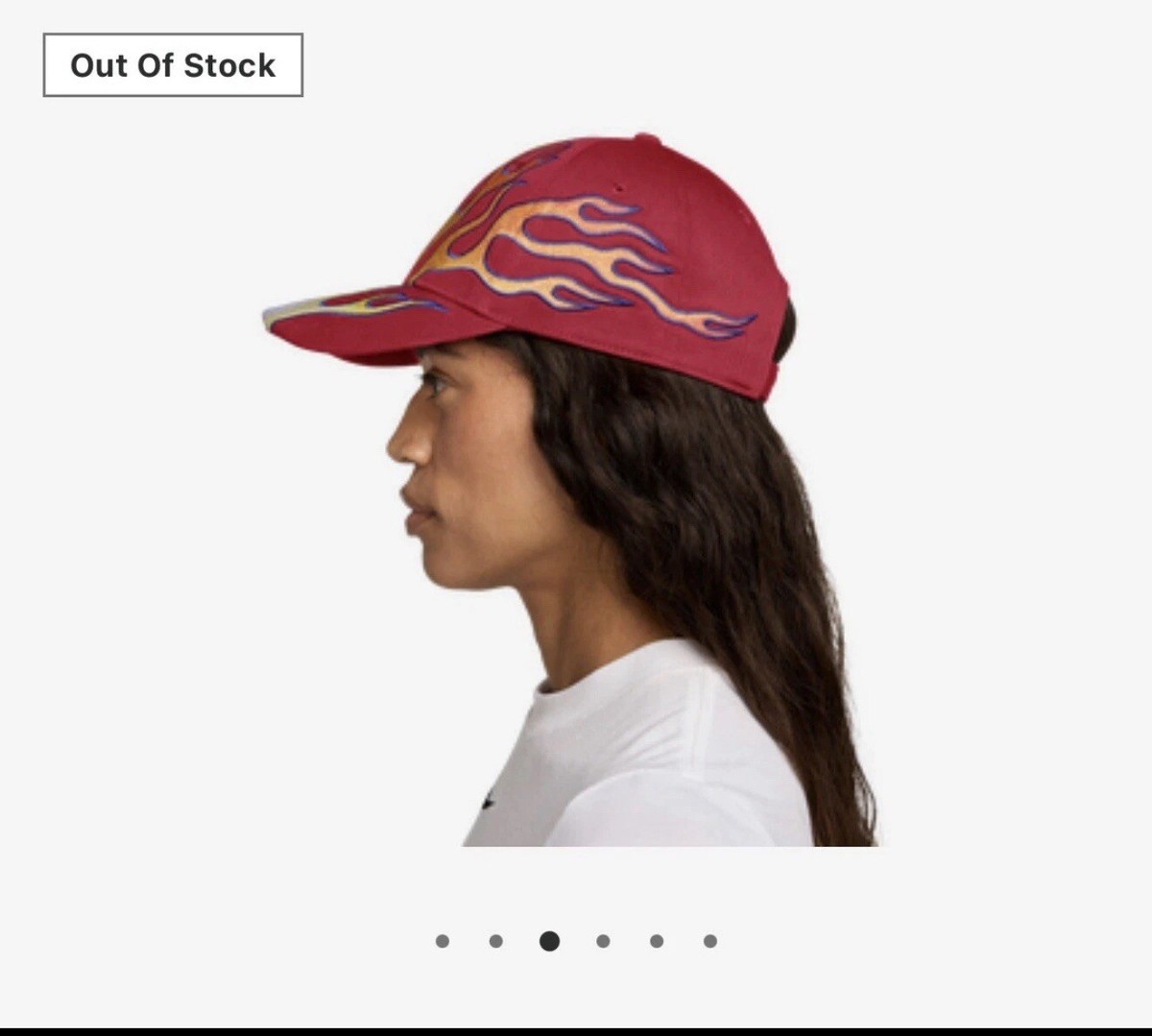Y2K style Red Nike Club Flame Cap Size M/L In Hand SAME DAY
