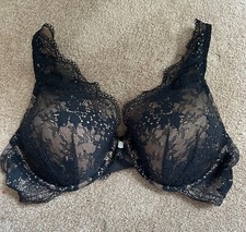 NEW Third Love All Day Lace Uplift Plunge Bra in Black, 40D
