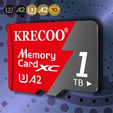 128GB 256GB 1TB Micro SD Card High Speed Memory Card TF Card with Free Adapter