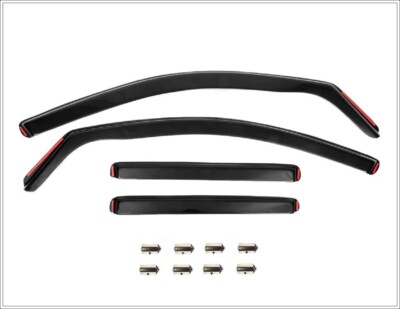 DEFLETTORI VENTO CROMATI Trifoglio Auto Per Ssangyong Korando 2011 - Foto 8