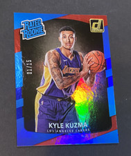 KYLE KUZMA 01/15 RED BLUE FOIL 2017-18 DONRUSS RATED ROOKIE LOS ANGELES LAKERS