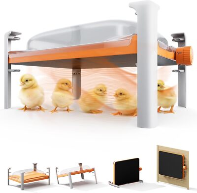 Chick Brooder Heating Plate 200W,Adaptive Temperature Sensor,Ideal for 25 Chicks