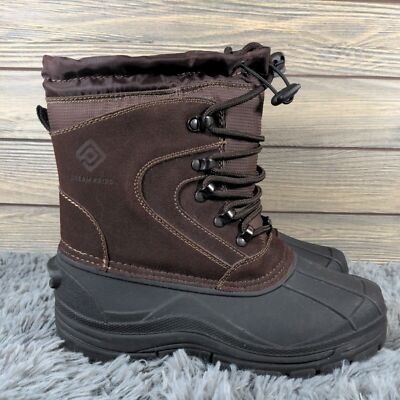 Dream Pairs Force 2 Brown Winter Snow Outdoor Boots THINSULATE Men Teen Sz 7