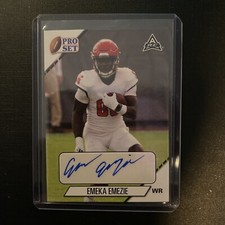 2021 Pro Set Football Emeka Emezie Auto