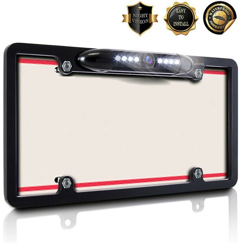 4.3" Car Rear View Monitor + Backup License Plate Frame Camera Reversing Nissan - Picture 7 of 11