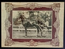 1ST SPORTS SUPER STAR ORIGINAL DAN PATCH WORLD CHAMPION M.W. SAVAGE FRAMED PHOTO