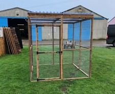 Animal Run 6FT x 6FT x 6FT Pet Run 19G Rabbit Chicken Pen Bird Aviary