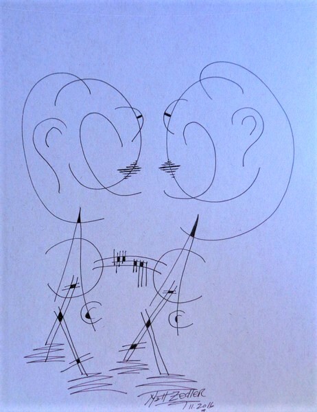 Matt Zedler Original | Drawing  | #A130 | 1 of 1 | 9 x 12" | Black Ink | $200