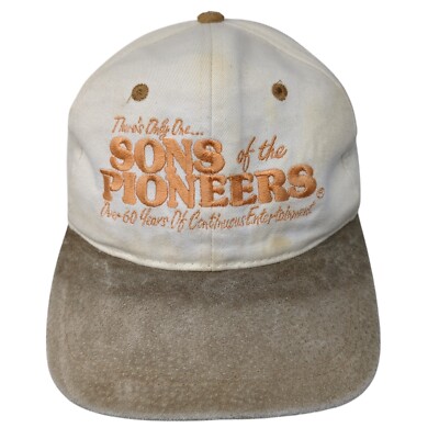 There's Only One Sons of The Pioneers Snapback Hat Tan OS Adjustable Embroidered