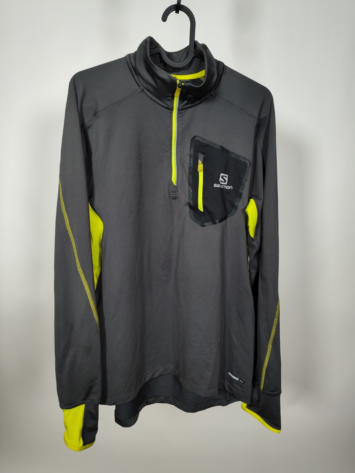 Camicia Salomon Trail Lite strato base manica lunga 1 4 zip uomo trail running M