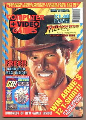 Computer & Video Games Magazine C&VG C+VG 1992 03 March Indiana Jones