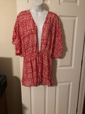 New Victoria's Secret Sweetheart Kimono Wrap Robe Red Heart One Size Retail 48