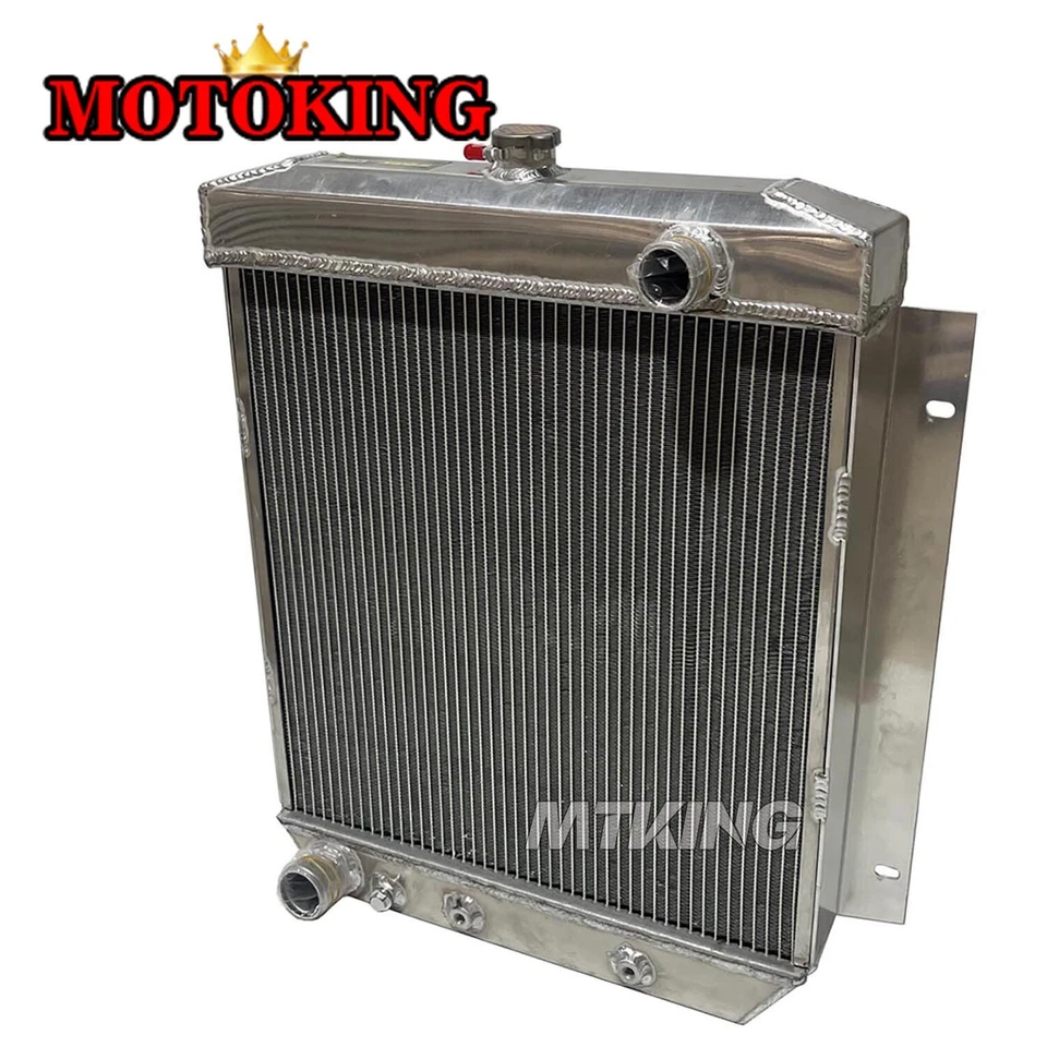 Radiador completo de aluminio para Ford Customline V8 1954-1956 1955 3,9 4,2 4,4 4,8 L Foto 2 de 4