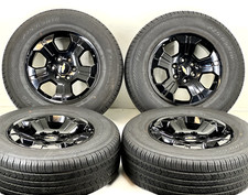 18 Silverado 1500 Z71 Truck Black Wheels Rims Tires Factory Oem Gm Set 4 5647