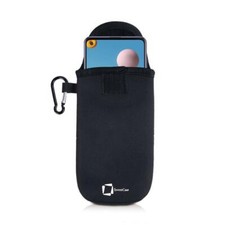 GENUINE INVENTCASE BLACK NEOPRENE POUCH CASE BAG FOR SAMSUNG GALAXY A21S