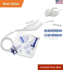 Portable Reusable Male Urinal System with Replaceable Spill-Proof Collection Bag