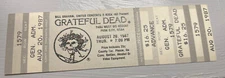 GRATEFUL DEAD RARE UNUSED CONCERT TICKET PARK CITY, UT 08/20/1987