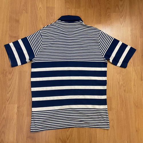 Hang Ten Vintage 70s Surfing Costal Striped Polo Shirt Men’s Large - Bild 2 von 10