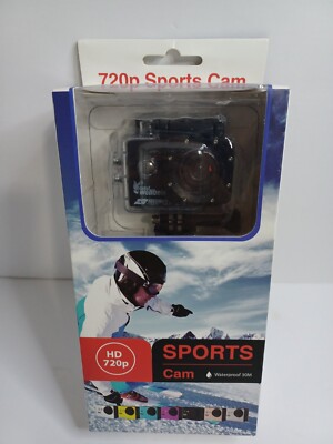 HD 720p SPORTS CAM Sports Waterproof to 30M BLACK NEW