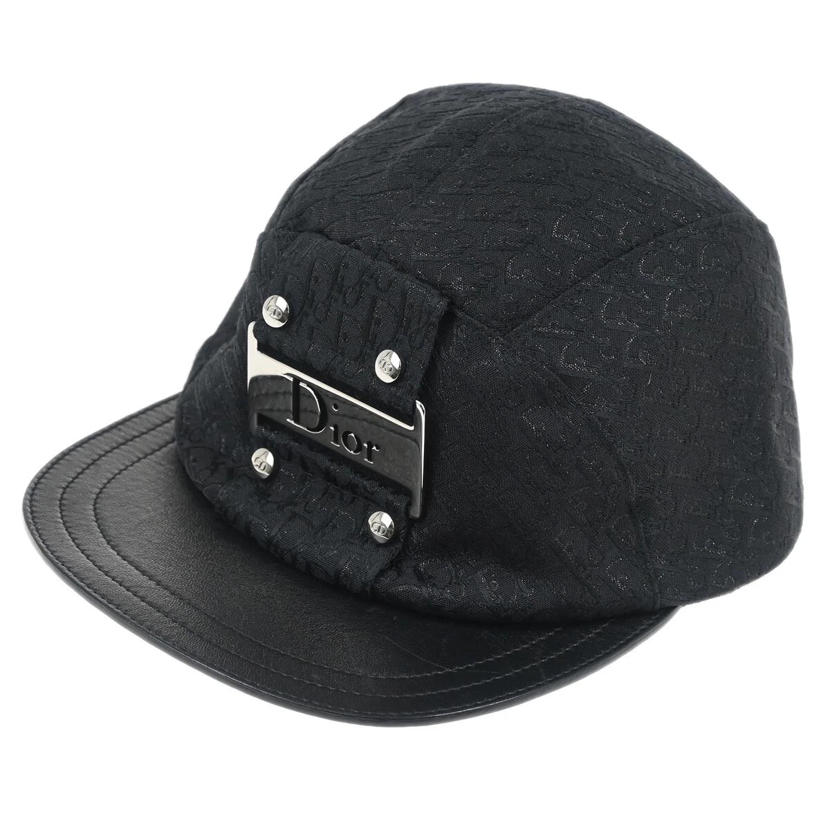 Chapeau casquette Christian Dior noir trotteur street chic CPX04901B #58 petit bon état 175730