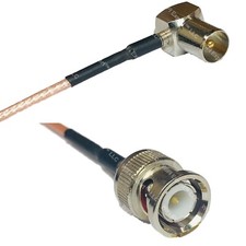 RG316 DVB Pal Male Angle to BNC MALE RF Cable Rapid-SHIP LOT