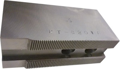 KT-8201F Steel Flat Soft Chuck Jaws for 8'' CNC Lathe Chucks, 2'' Tall (Set of ...