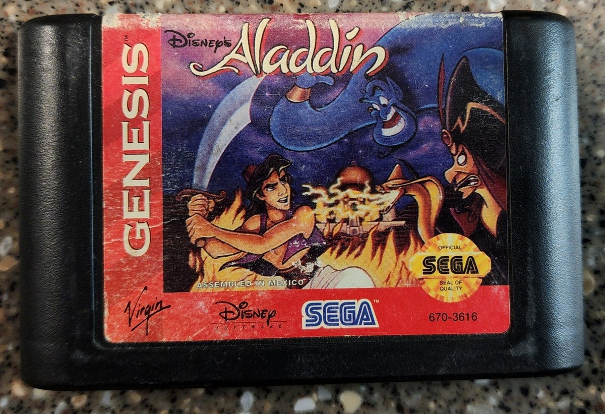 SEGA GENESIS Disney's Aladdin Game Cartridge GAME only 10086010589