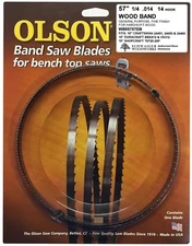 Olson Band Saw Blade  57" 56-7/8" inch x 1/4", 14TPI for Craftsman, Shopcraft   