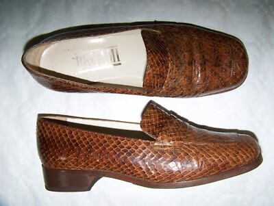 BEL AMI SCHUHE N 37 100% PYTHON SKIN MADE IN ITALY