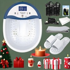 Professional Ionic Foot Spa Bath Massager  Heat  Detox Soak Tub For Relaxation