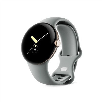 NEW/SEALED Google Pixel Watch 1 Champagne Gold Stainless Steel Case/Hazel Band