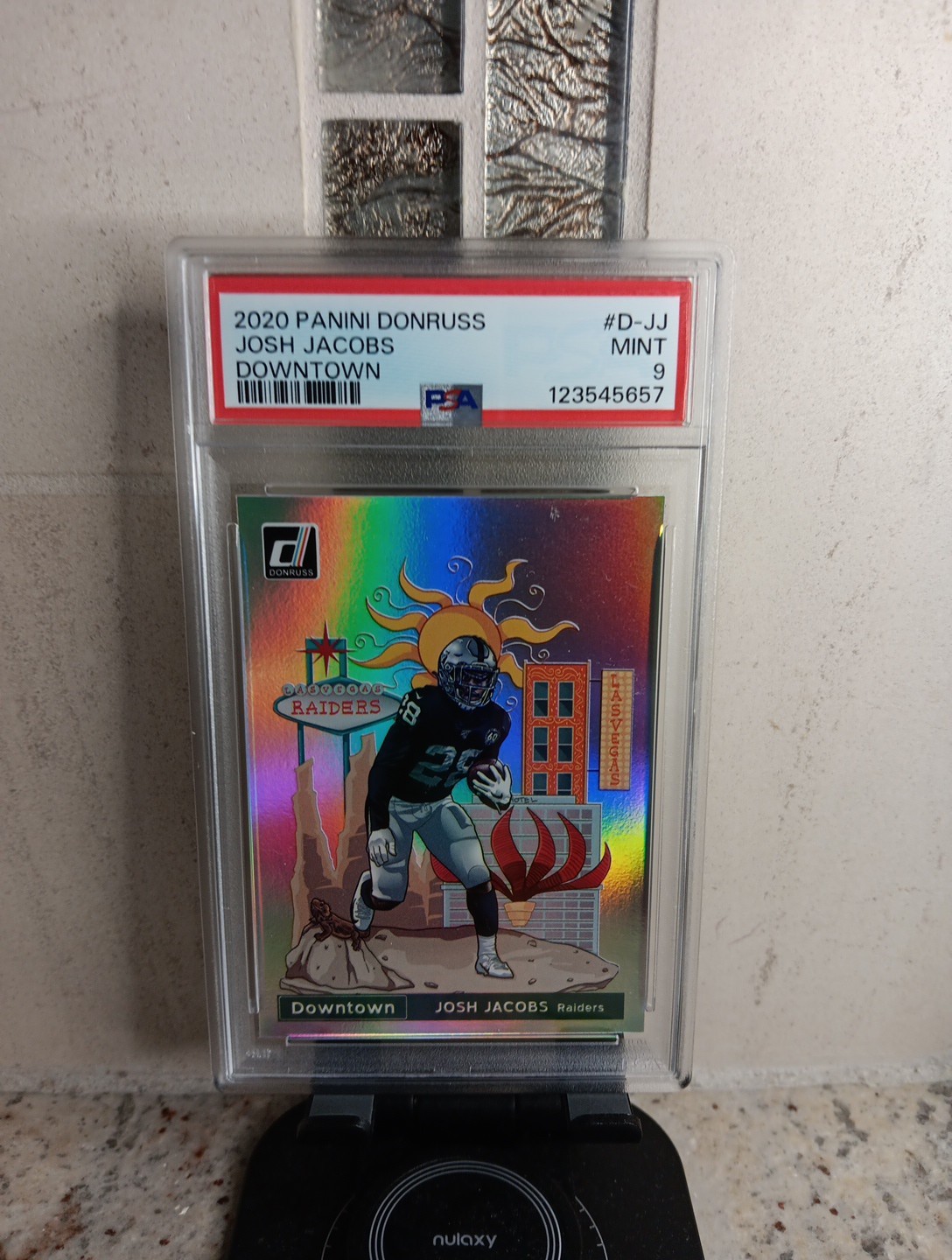 2020 Panini Donruss - Downtown! Josh Jacobs #D-JJ PSA 9