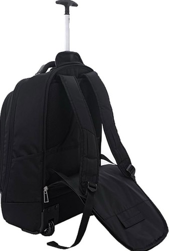 ECO STYLE Tech Exec Housse de transport (sac à dos à roulettes) pour ordinateur portable 17,3 - Noir - Photo 6/8