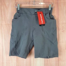 Louis Garneau Range 2 Cycling Athletic Shorts Boys Medium J Gray Nylon Padded