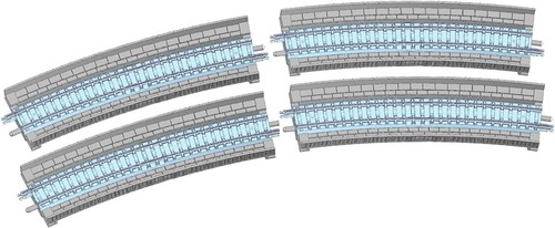 Riel de PC calibre N TOMIX con viaducto HC541-15-PC F 4-Set 1876 suministros de tren modelo | Condition: New