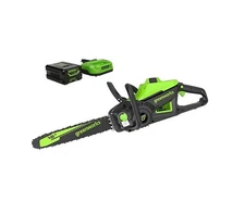 Greenworks 60V Max 16" Brushless Chainsaw 2.5Ah Battery Charger