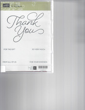 Stampin Up Retired Photopolymer Stamp Set : So Very Much