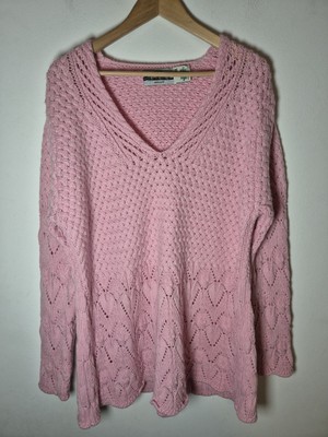 NEW Aran Crafts XXL Irish Merino MED Wool Womens V Neck Sweater