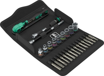 Wera 8100 SA 15 Zyklop Comfort Knarrensatz Umschalthebel 1/4''-Antrieb zöllig NEU