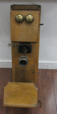 Antique Early 1900's STROMBERG-CARLSON Double Box Wall Crank Telephone 5 Bar Mag