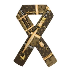 Louis Vuitton Monogram Confidential Bandeau 100% Silk Scarf Multicolor